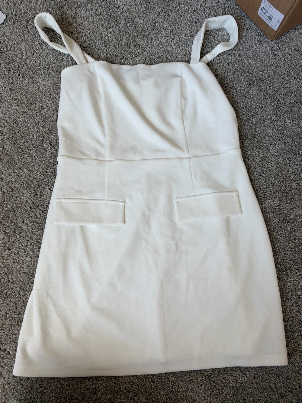 Classic White Strap Mini Dress